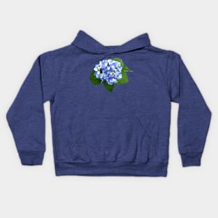 Hydrangeas - Blue and Purple Hydrangea Kids Hoodie